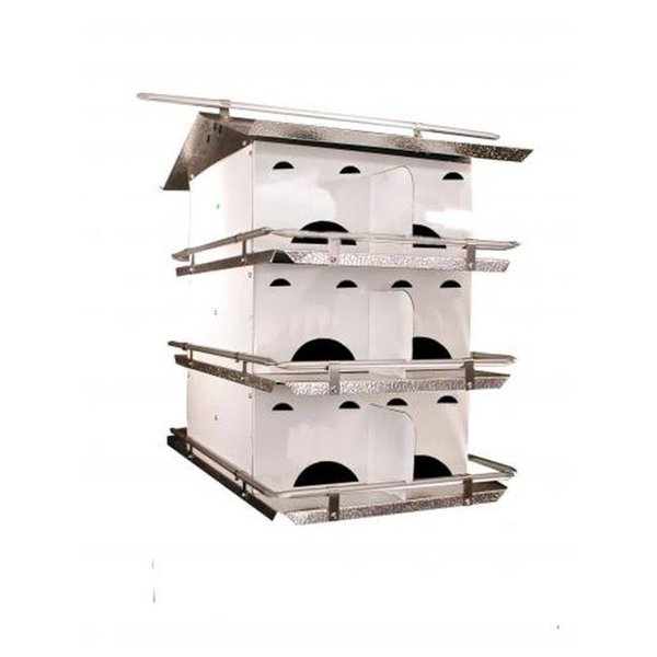 Birds Choice Birds Choice PMSR12 Starling Resistant Purple Martin House; 3 Floor & 12 Room PMSR12